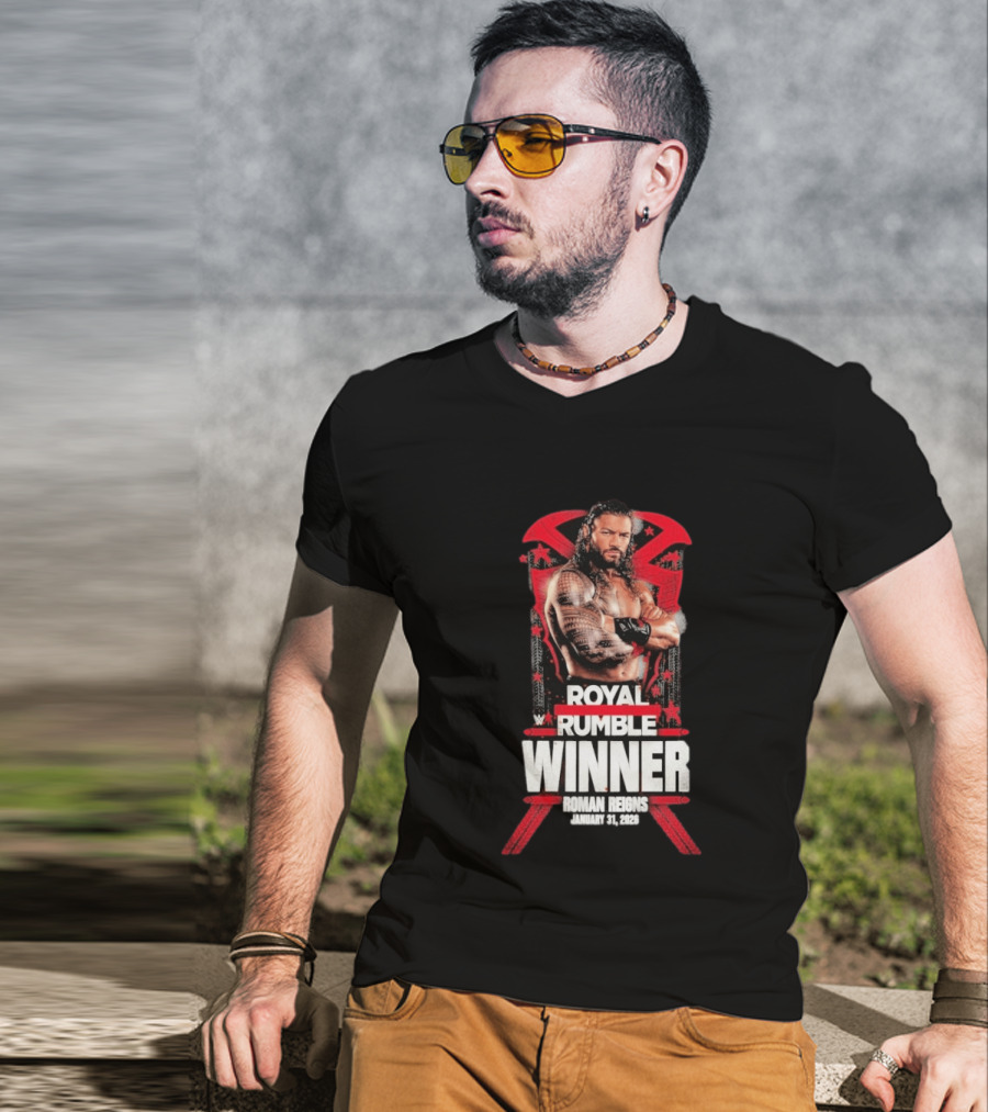Roman Reigns Royal Rumble Winner January 31 2026 WWE T-Shirt