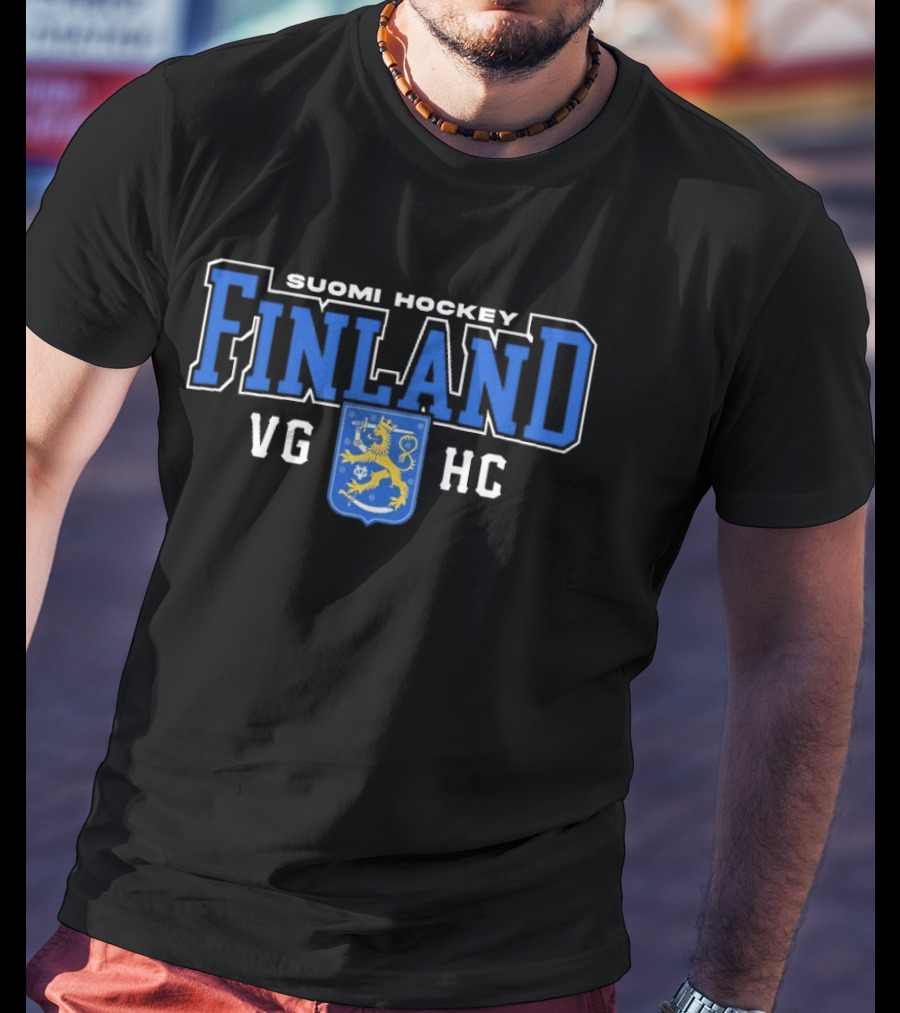 Suomi Hockey Finland VG HC 2026 Finnish Lion T-Shirt