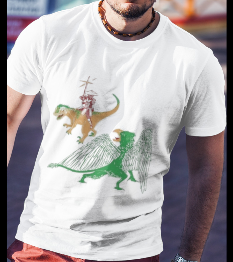Jack Black Monster Tag Dinosaur And Griffin Fantasy T-Shirt