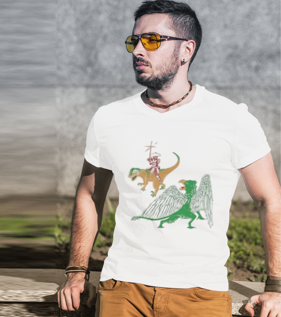 Jack Black Monster Tag Dinosaur And Griffin Fantasy T-Shirt