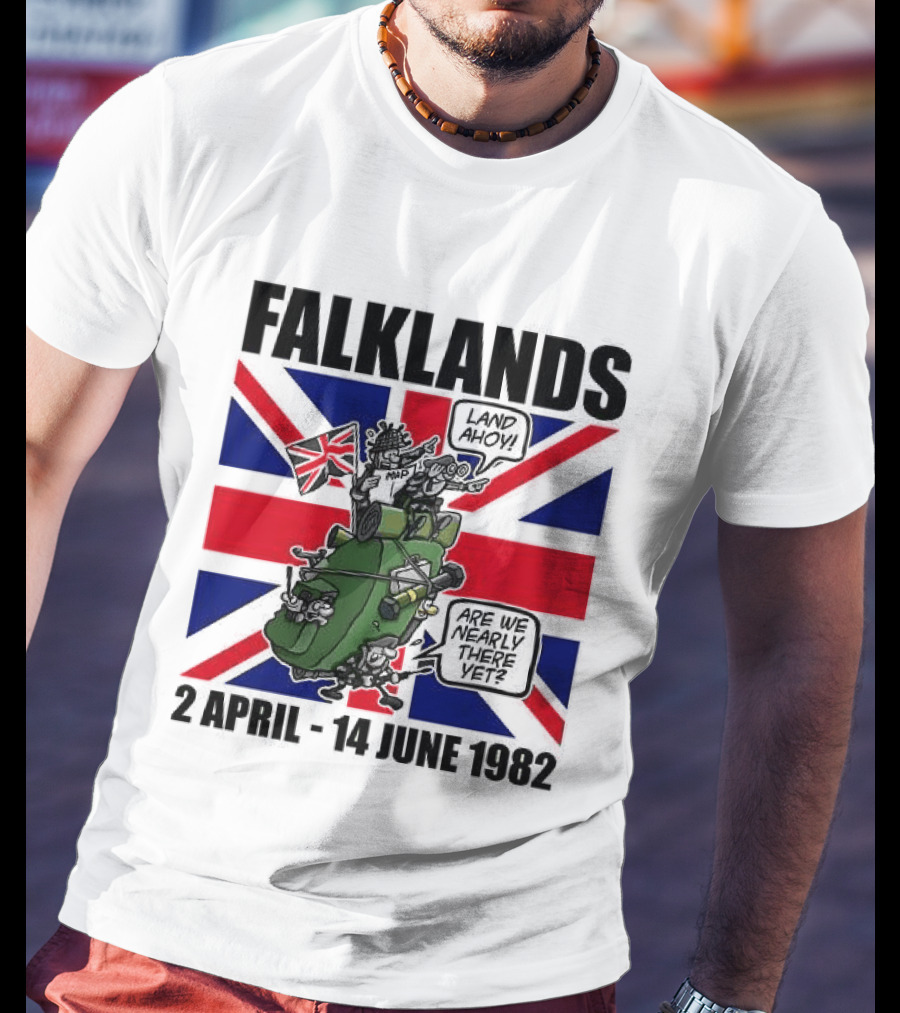 Falklands War 2 April 14 June 1982 Union Jack Tank T-Shirt