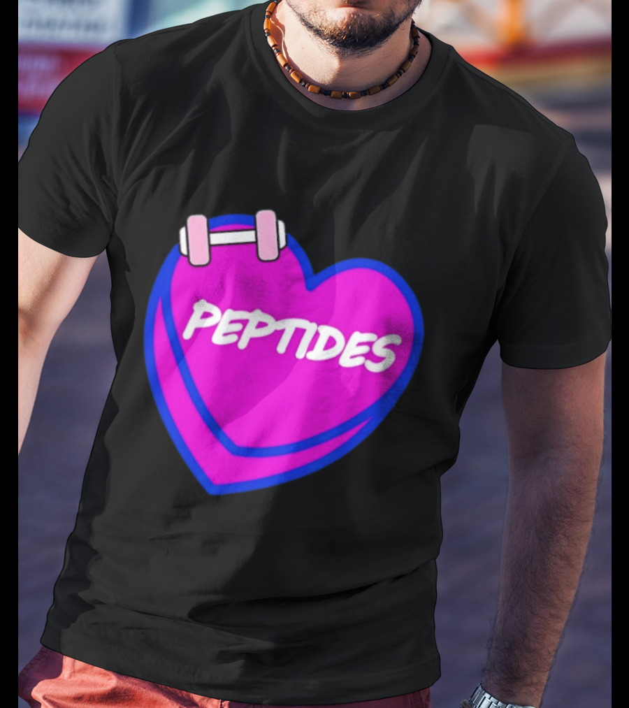 Valentines Day Sweet Hearts Love Peptides Candy Workout T-Shirt