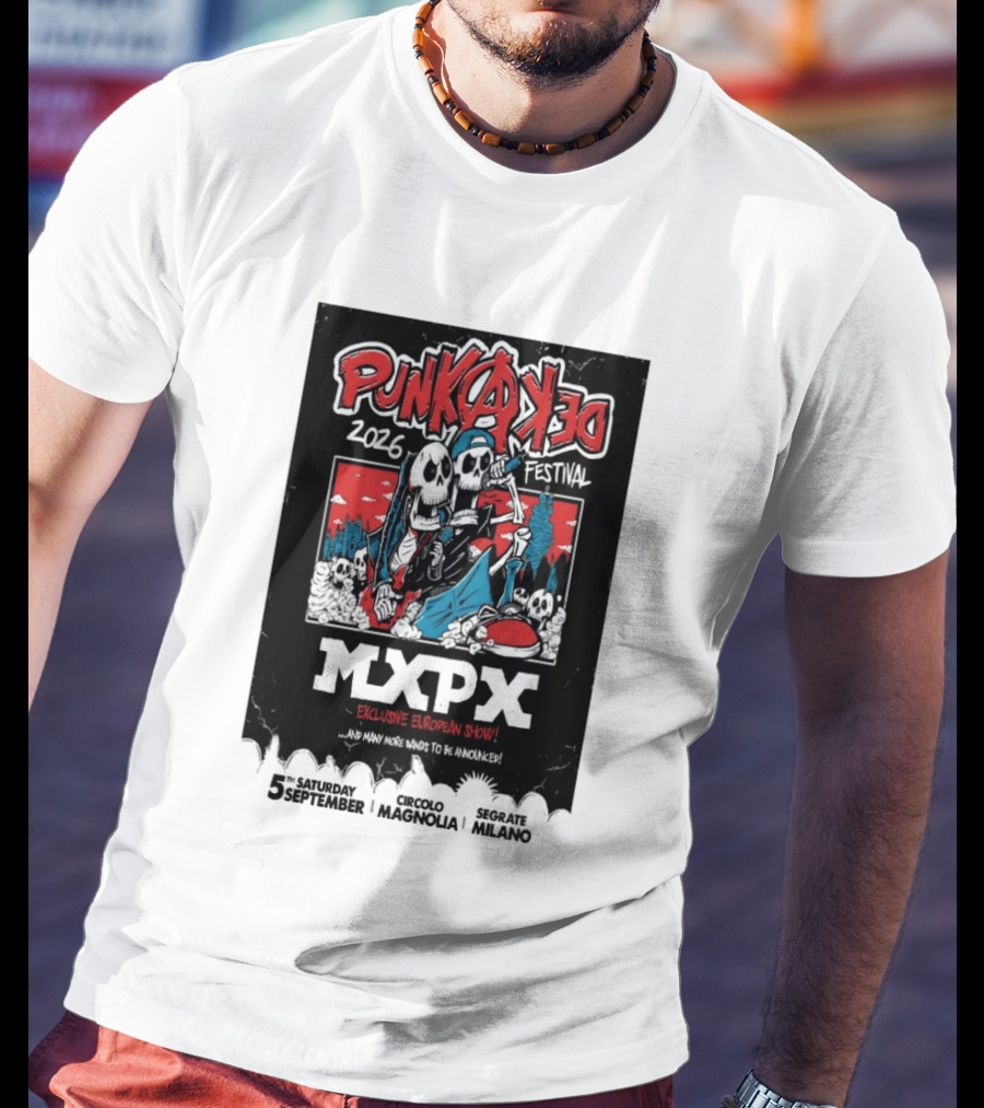 Punkadeka MXPX Exclusive European Show Festival 2026 Sept 5 Segrate Milano T-Shirt