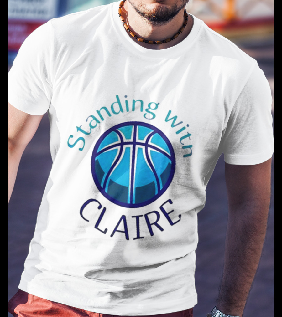 Standing With Claire Basketball Support T-Shirt