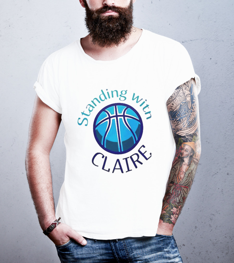 Standing With Claire Basketball Support T-Shirt