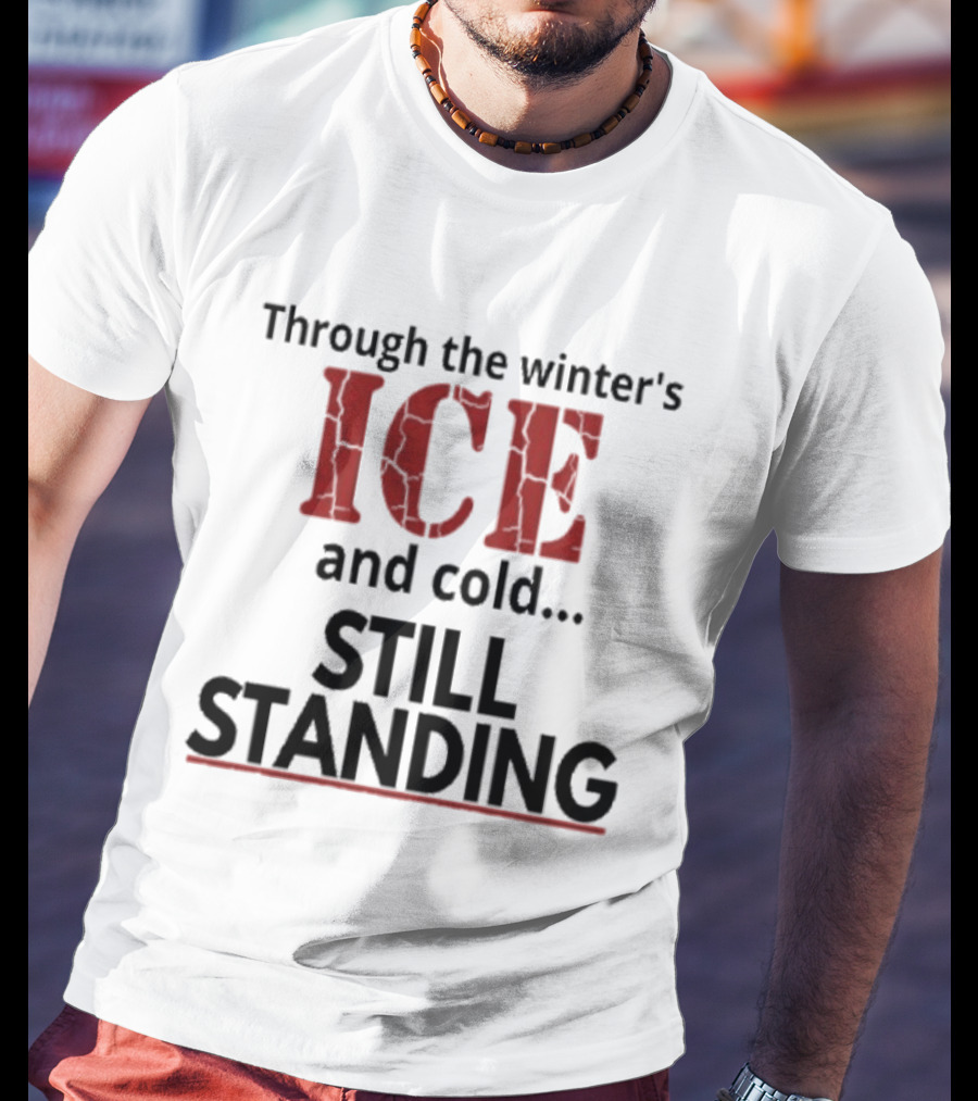 Through The Winter's ICE And Cold Still Standing Streets Of Minneapolis T-Shirt