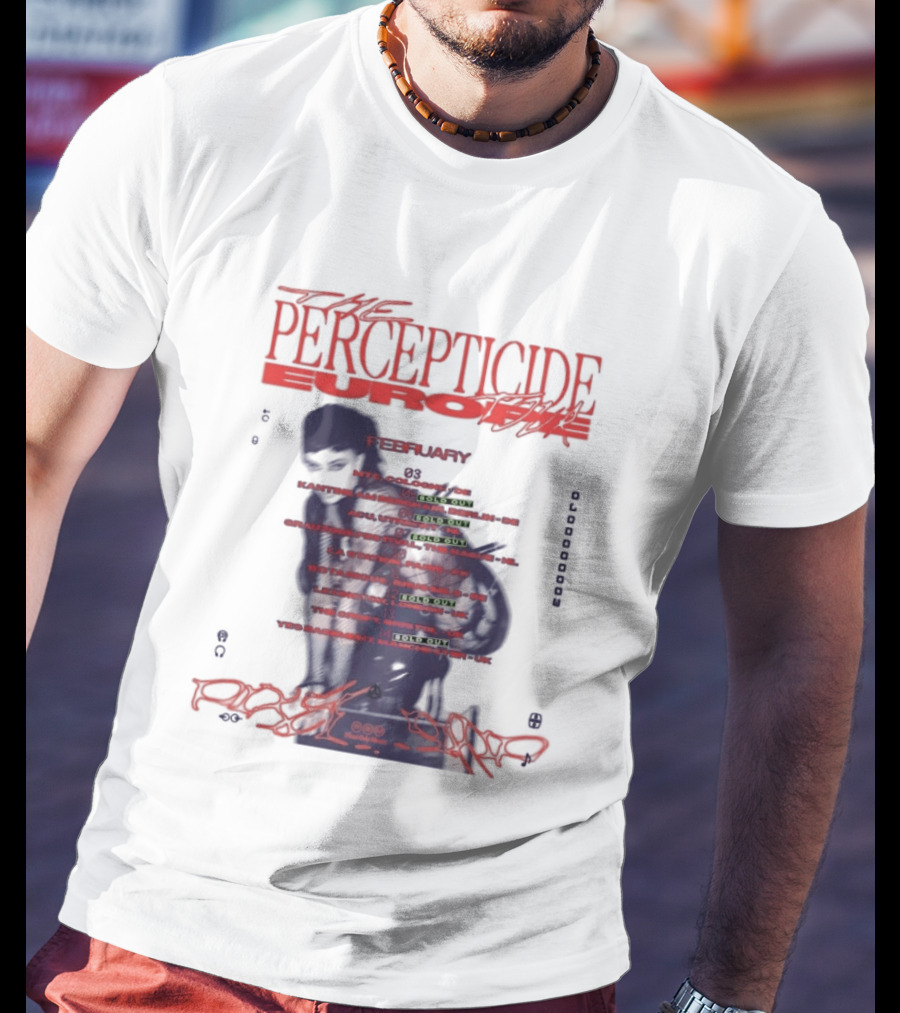 PERCEPTICIDE Europe Tour 2026 Dates And Locations T-Shirt