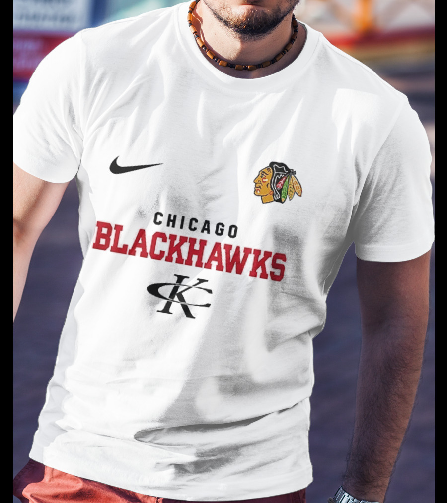 Chicago Blackhawks Kenny Chesney No Shoes Nation Tour Nike Collaboration T-Shirt
