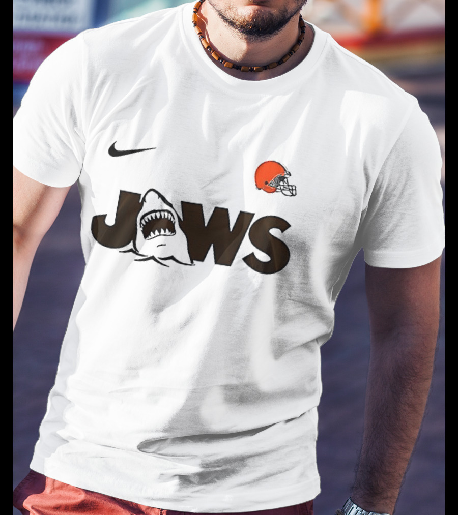 Nike Cleveland Browns Jaws 50th Anniversary Collection T-Shirt