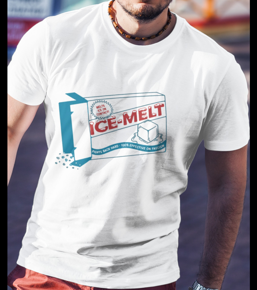 Ice Melt Salt Box Ice Cubes Winter Snow Solution T-Shirt