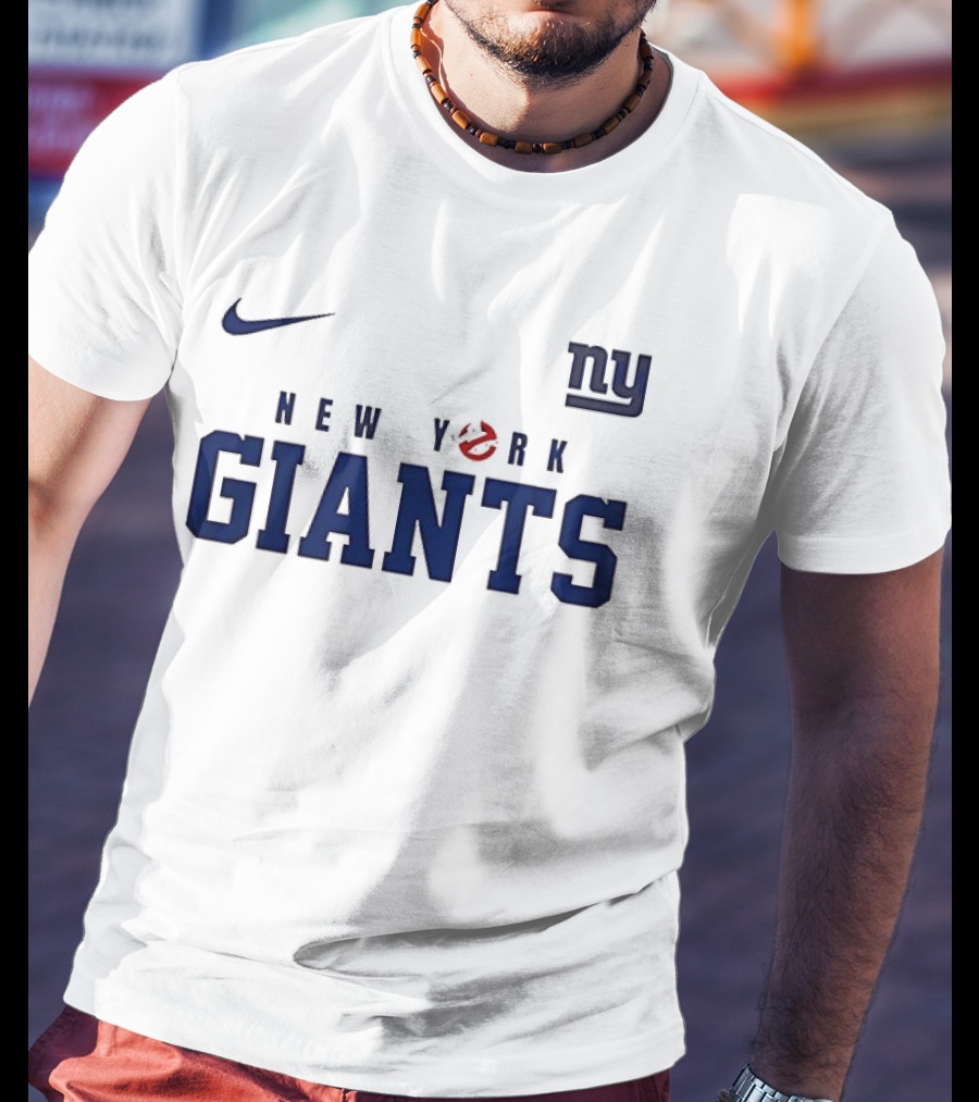 New York Giants Ghostbusters Collaboration Who Ya Gonna Call Nike NFL T-Shirt