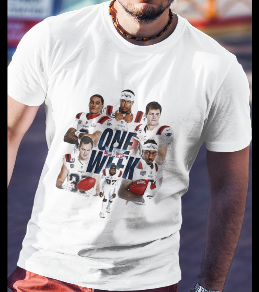 Patriots One Week Super Bowl LX Team Players T-Shirt