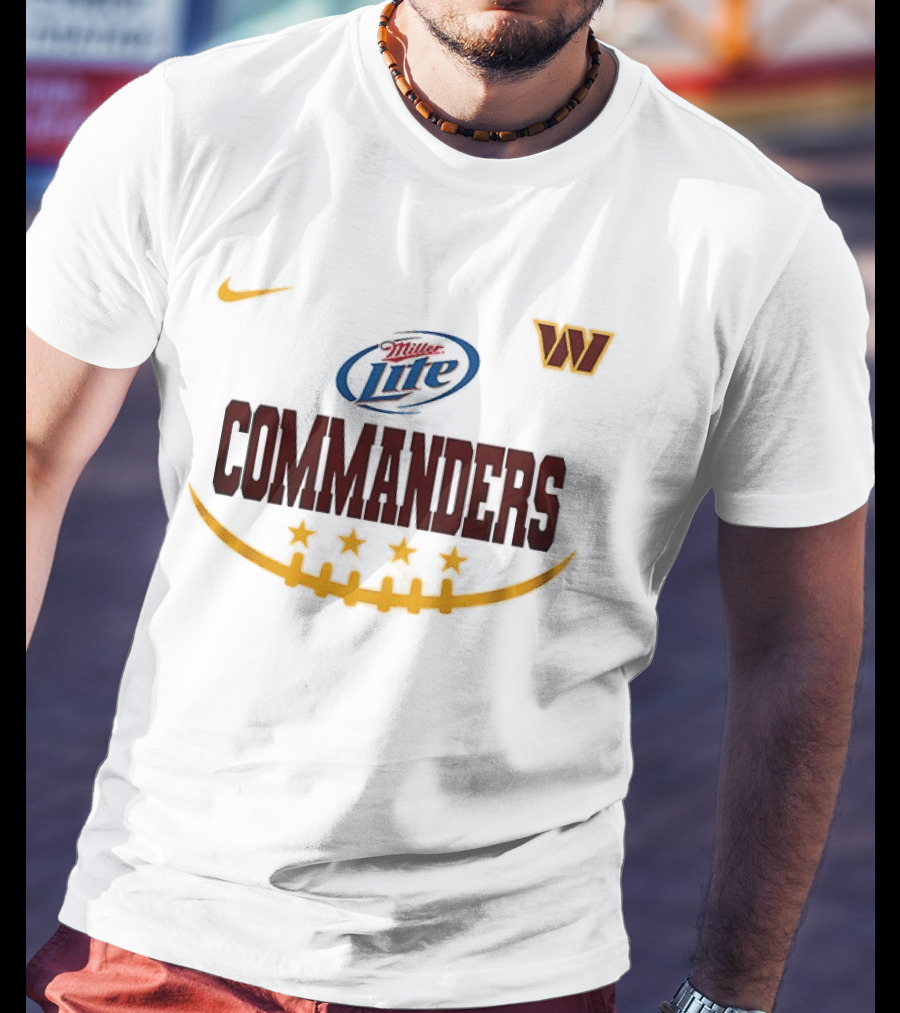 Miller Lite Washington Commanders Nike Collaboration T-Shirt