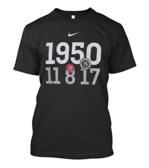 Cleveland Cavaliers Cooper Clifton Lloyd 1950 11 8 17 Nike NBA 75th Anniversary T-Shirt
