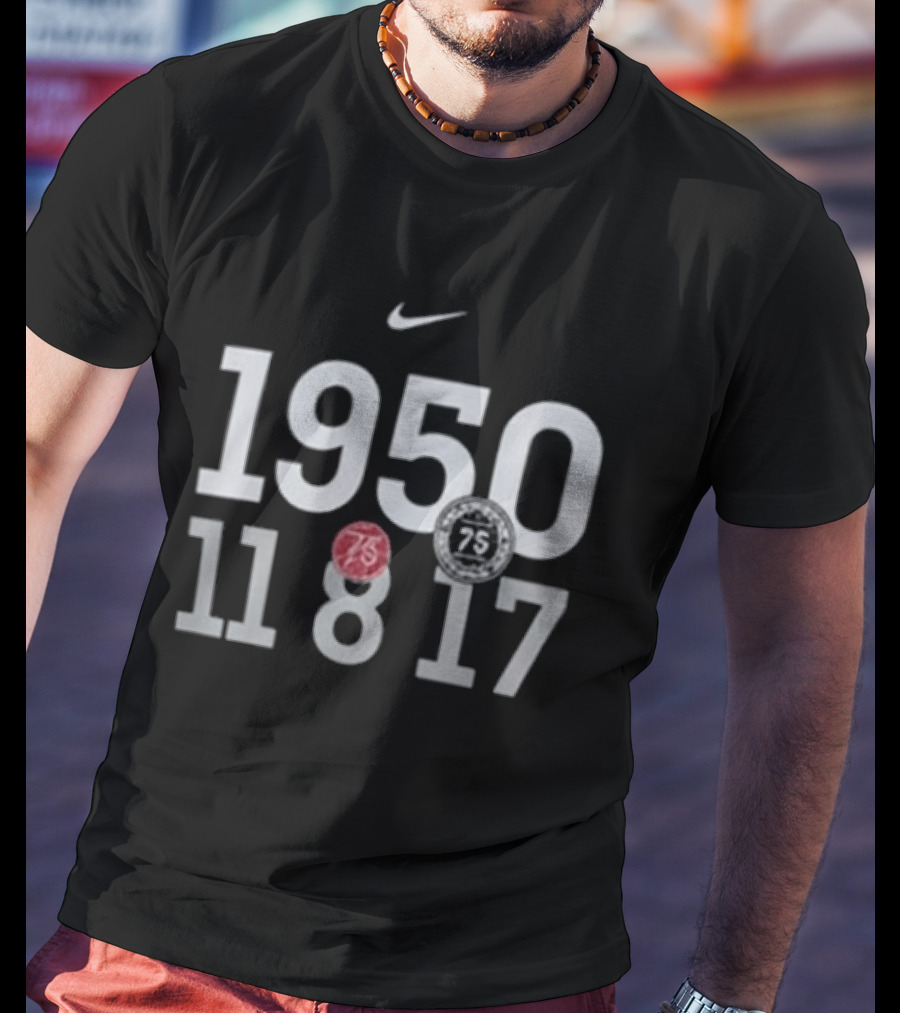 Cleveland Cavaliers Cooper Clifton Lloyd 1950 11 8 17 Nike NBA 75th Anniversary T-Shirt