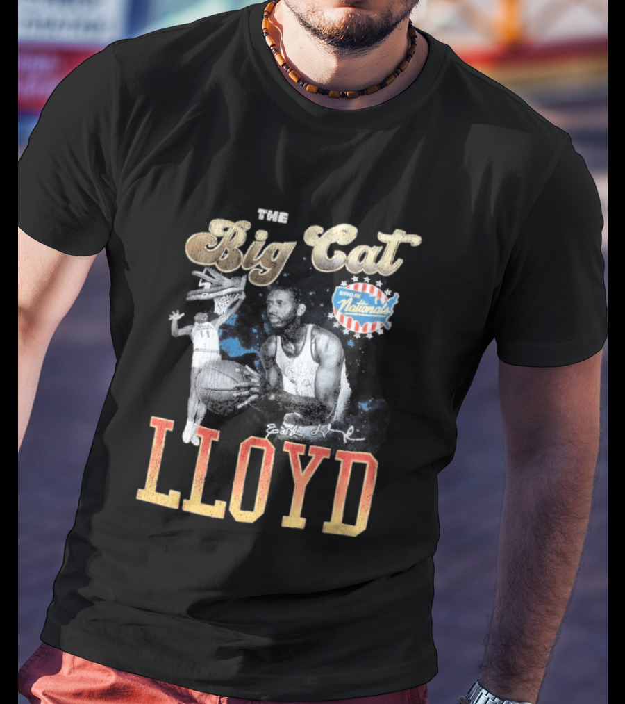 Earl Lloyd The Big Cat Syracuse Nationals Pioneers Player 75th Anniversary T-Shirt