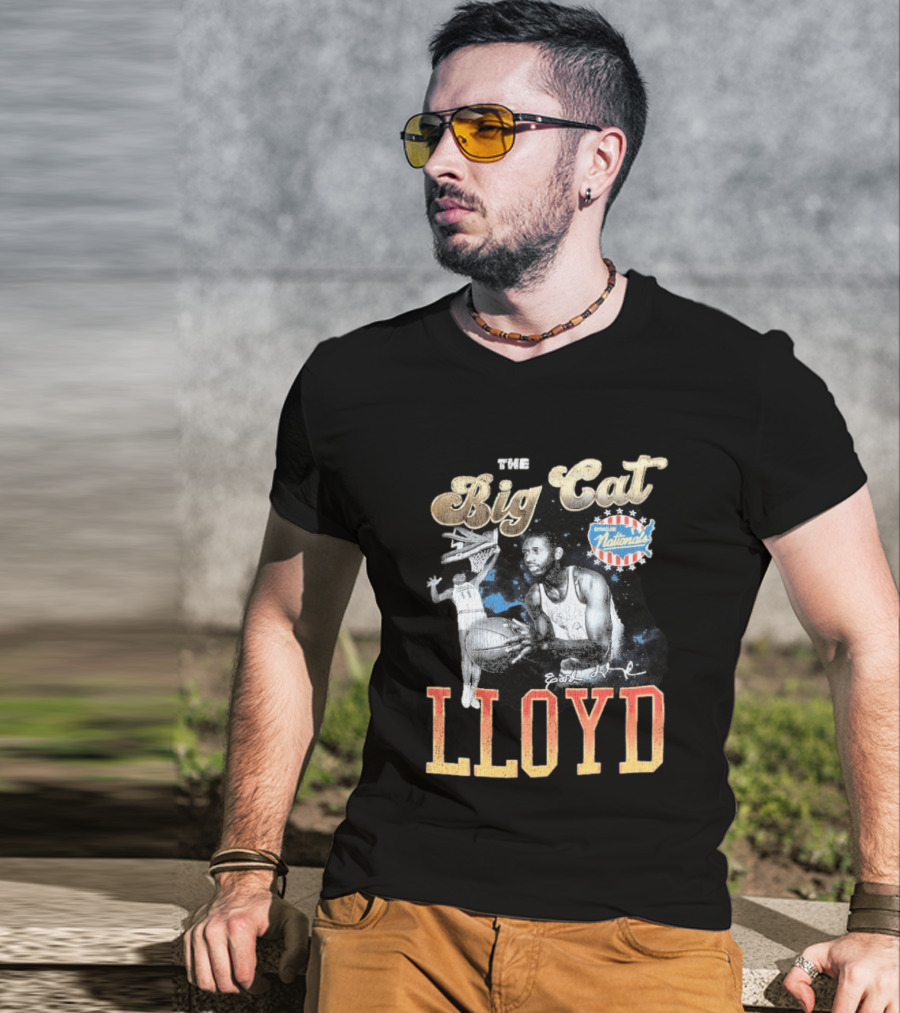 Earl Lloyd The Big Cat Syracuse Nationals Pioneers Player 75th Anniversary T-Shirt