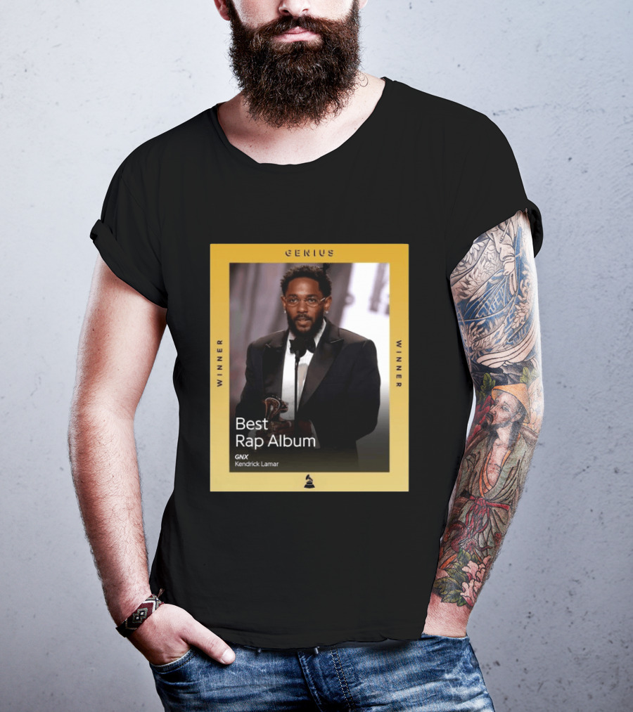 Genius Winner Kendrick Lamar Best Rap Album GNX T-Shirt