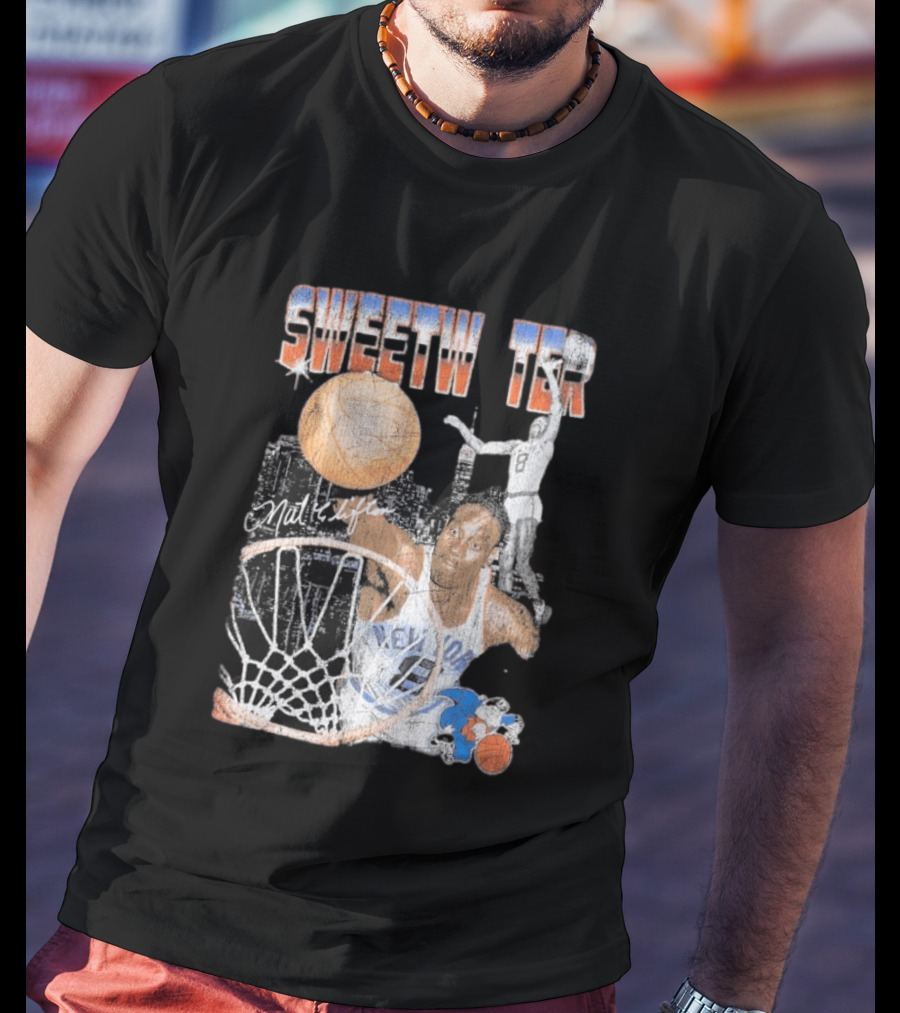 Mitchell And Ness Nathaniel Clifton Sweetwater New York Knicks NBA Pioneers Player T-Shirt