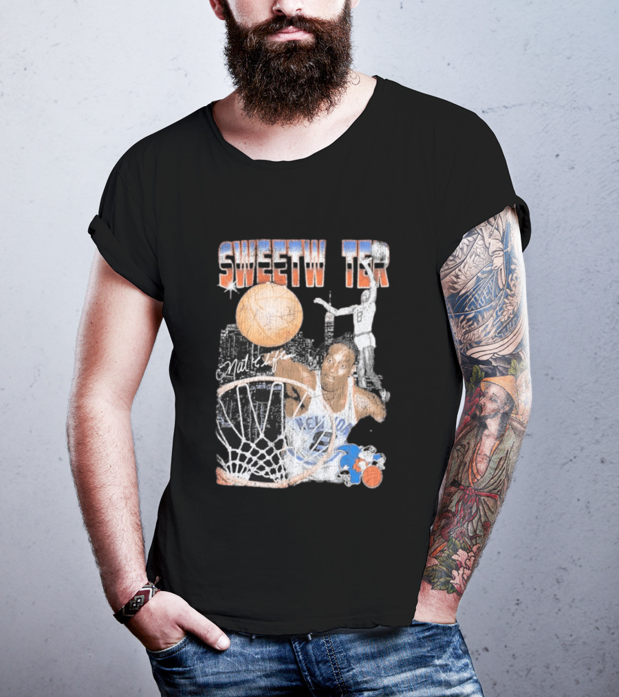 Mitchell And Ness Nathaniel Clifton Sweetwater New York Knicks NBA Pioneers Player T-Shirt