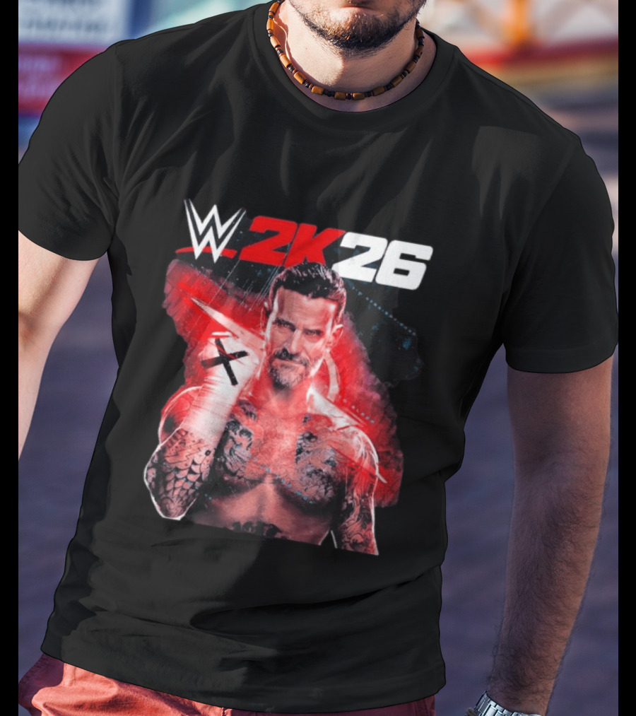 WWE 2K26 CM Punk Best In The World Cover Star Edition T-Shirt