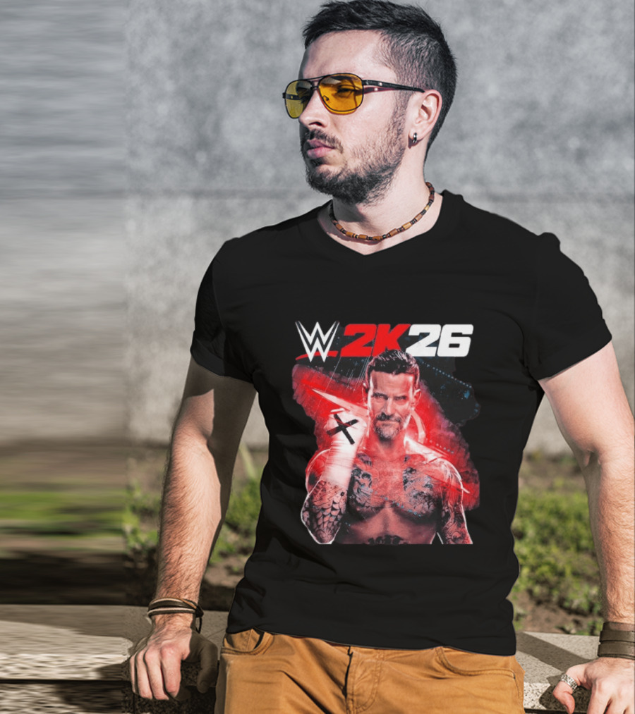 WWE 2K26 CM Punk Best In The World Cover Star Edition T-Shirt