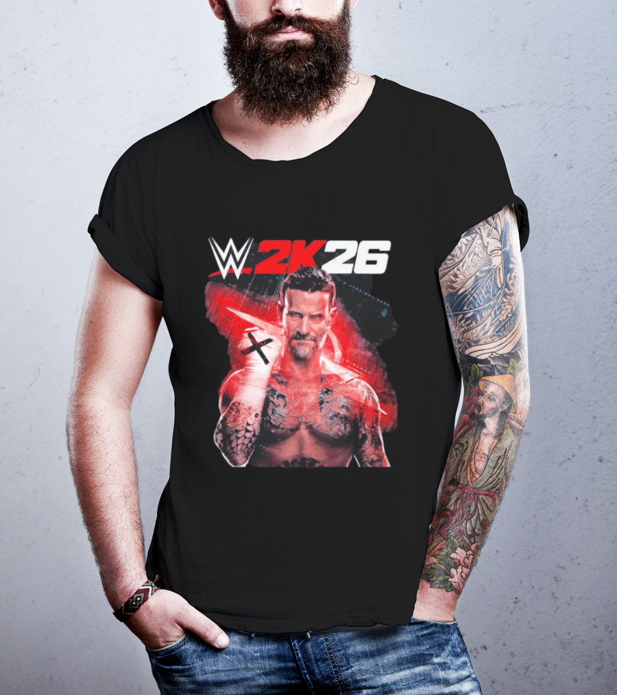WWE 2K26 CM Punk Best In The World Cover Star Edition T-Shirt