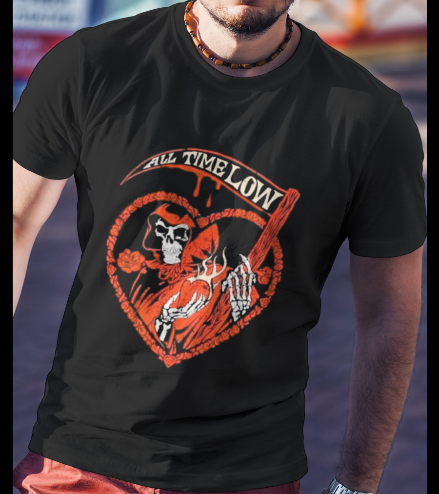 All Time Low Reaper Heart Valentine 2026 T-Shirt