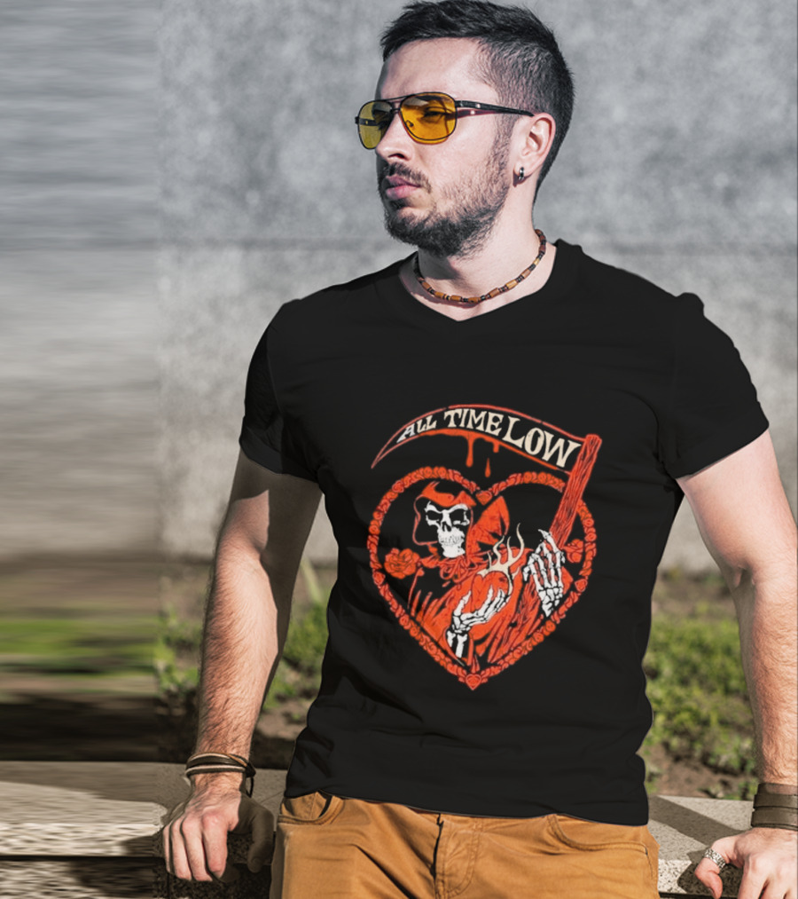 All Time Low Reaper Heart Valentine 2026 T-Shirt