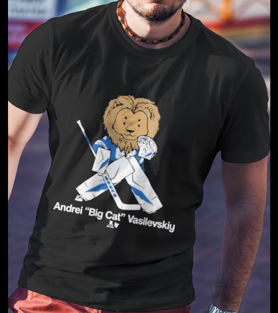 Andrei Vasilevskiy Big Cat Hockey Lion T-Shirt
