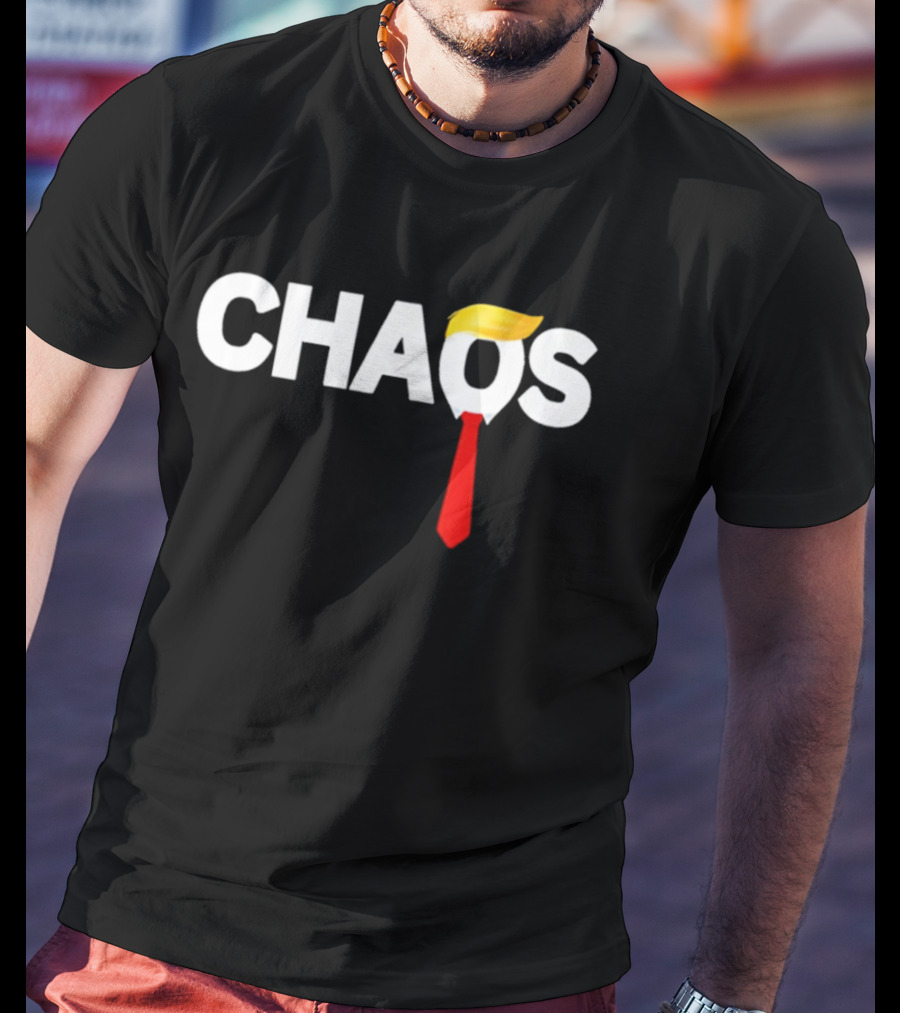 CHAOS Trump Hair Iconic Red Tie T-Shirt