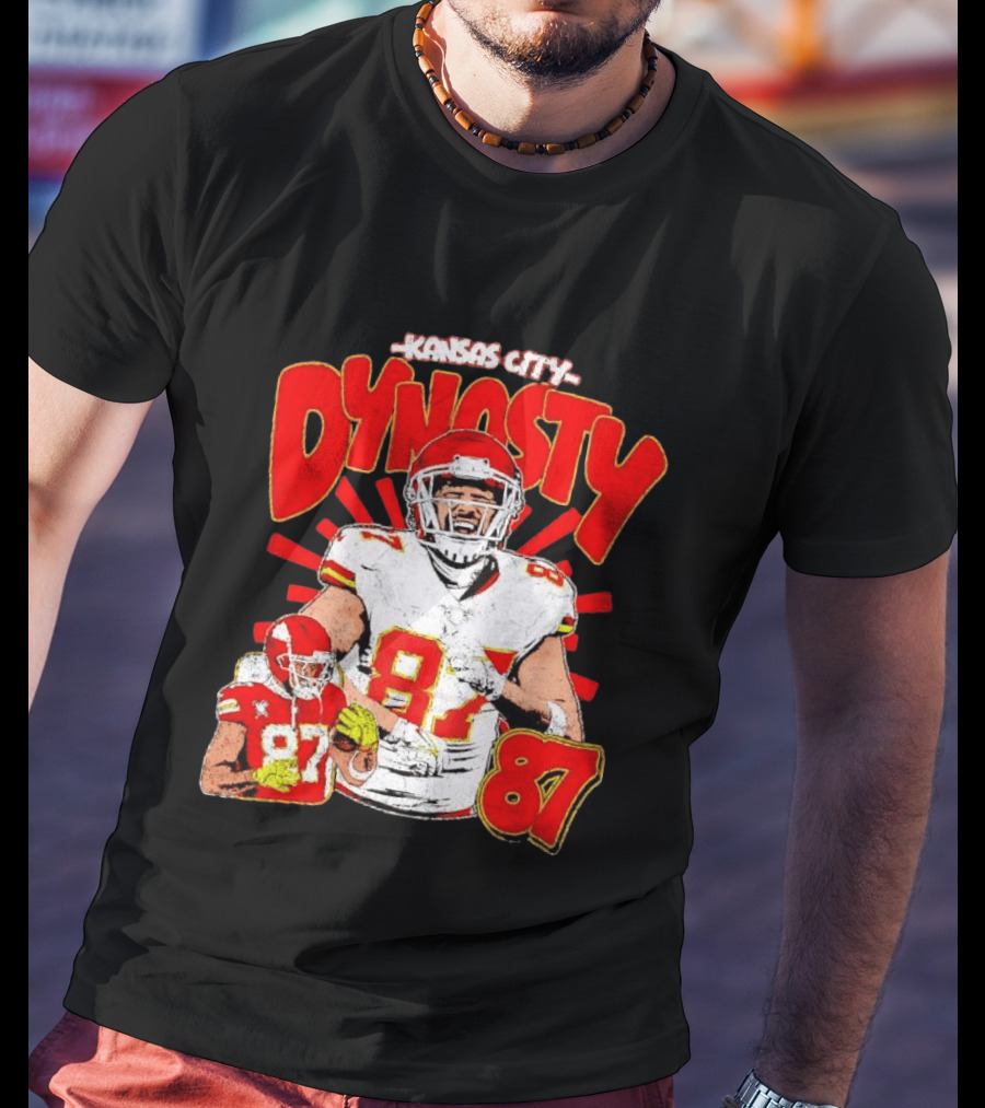 Kansas City Dynasty 87 Kelce Football Legacy T-Shirt