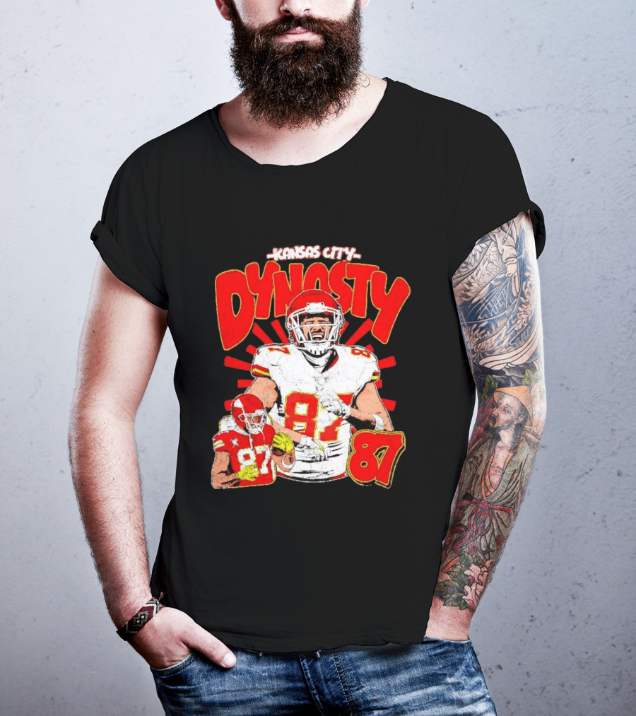 Kansas City Dynasty 87 Kelce Football Legacy T-Shirt