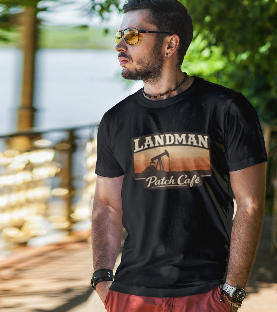 Landman Patch Café Oilfield T-Shirt
