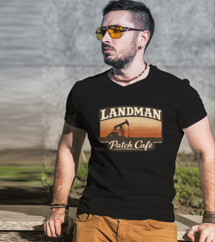 Landman Patch Café Oilfield T-Shirt