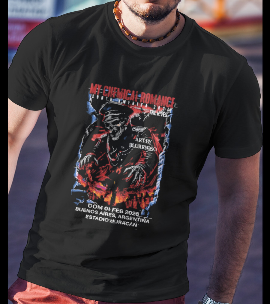 My Chemical Romance Buenos Aires Argentina February 2026 Buenos Aires Estadio Huracán T-Shirt