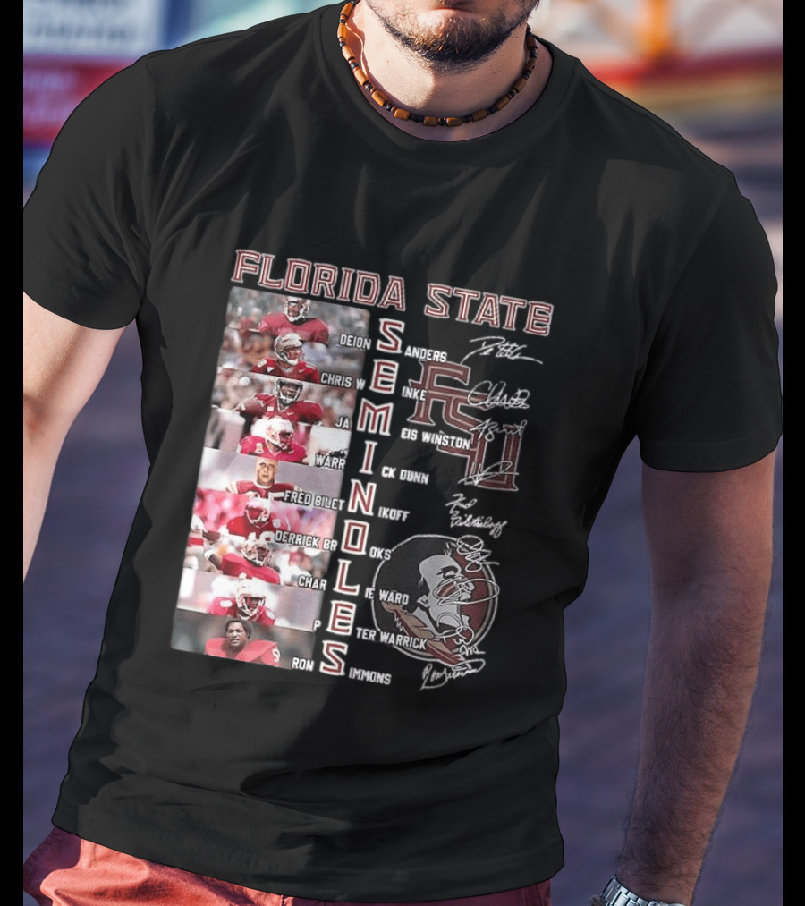 FSU Seminoles Football Player College Name And Thank You For The Memories T-Shirt