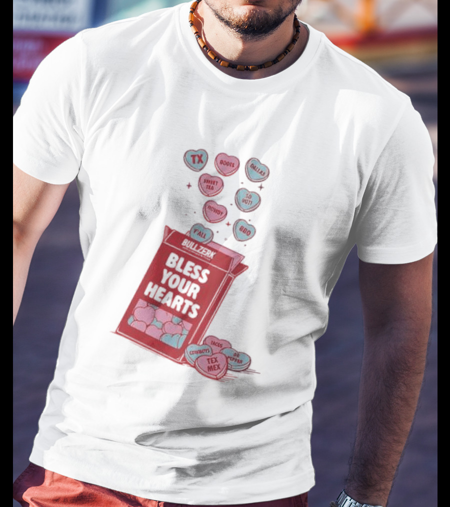 Bless Your Hearts Y'all Texas BBQ Tacos Tex Mex Rodeo Cowboys Sweet Tea Country T-Shirt