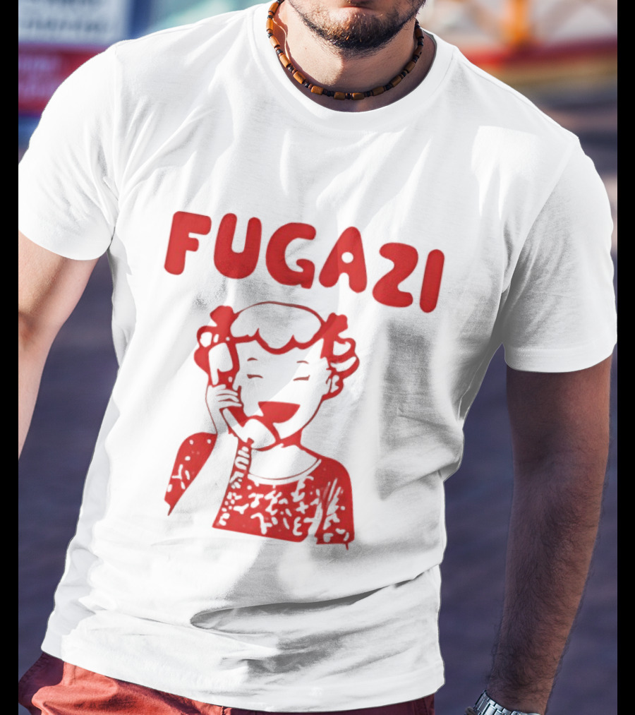Fugazi Red Cartoon T-Shirt