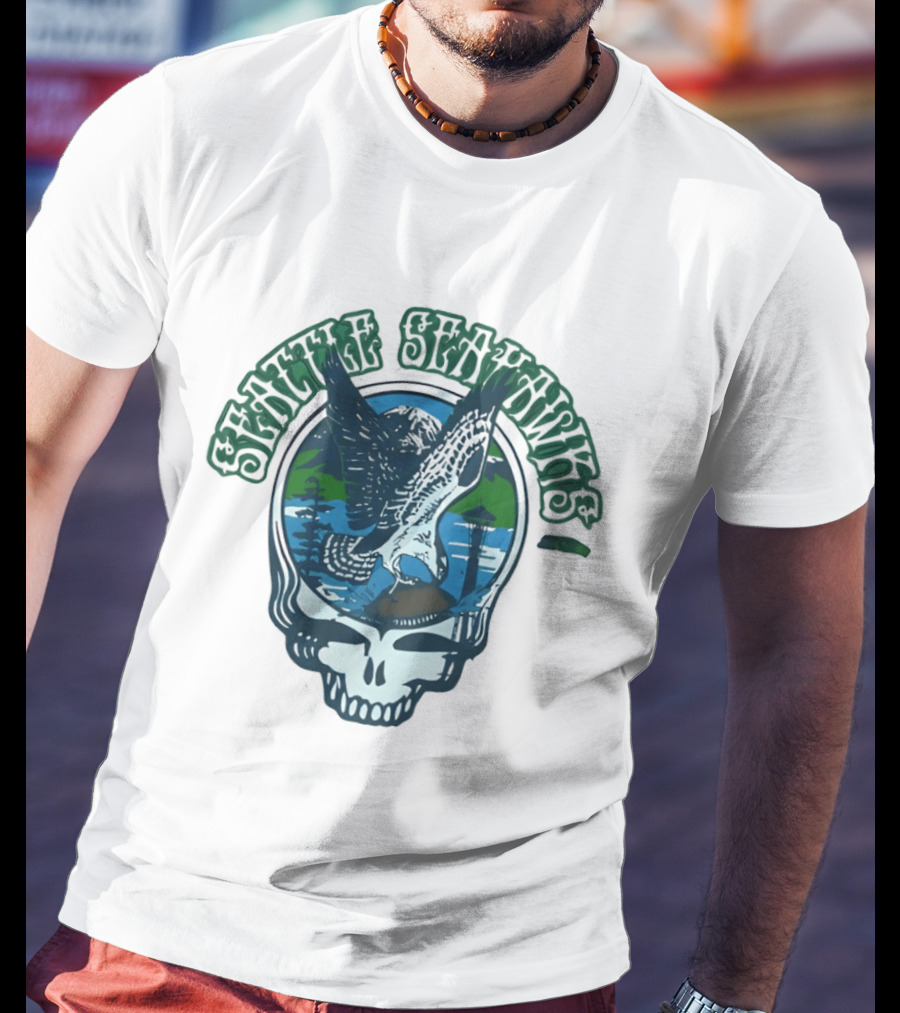 Seattle Seahawks Grateful Dead Steal Your Face Eagle T-Shirt