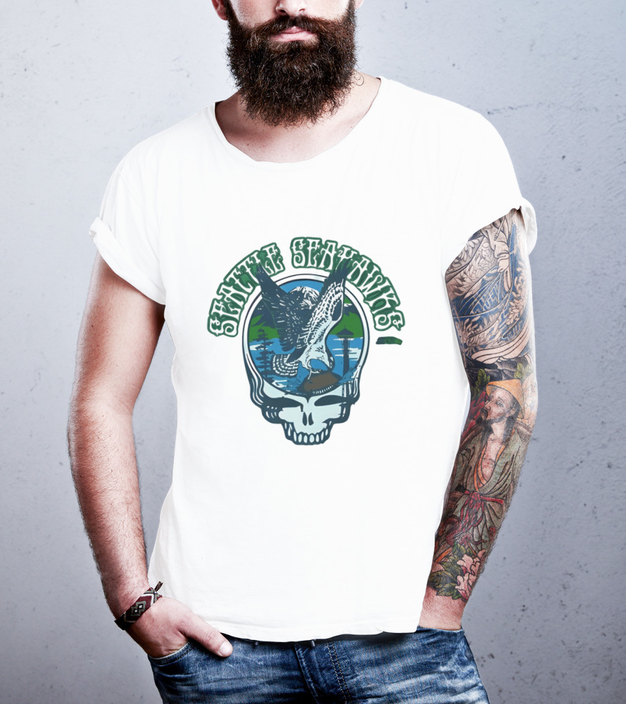 Seattle Seahawks Grateful Dead Steal Your Face Eagle T-Shirt
