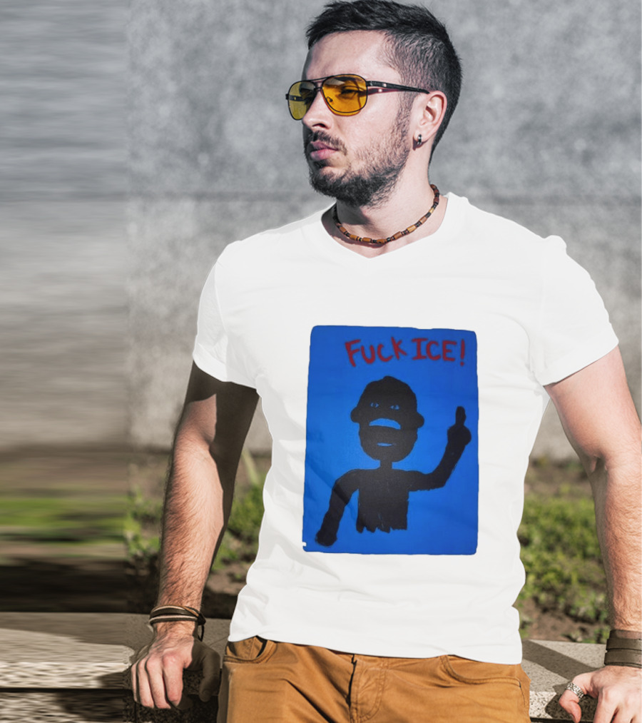 Kid Cudi Protest Message Blue T-Shirt