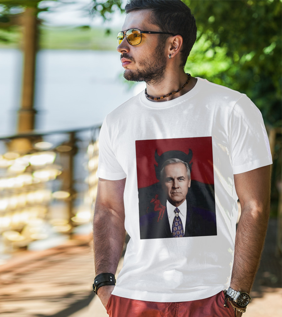 Mark Carney Devil Horns Red T-Shirt