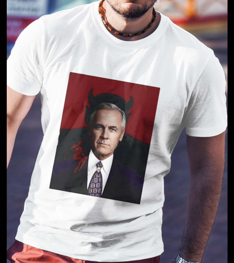 Mark Carney Devil Horns Red T-Shirt