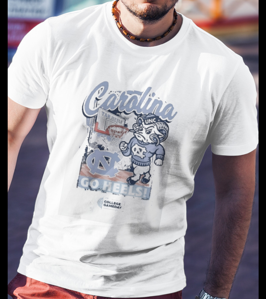 Carolina Tar Heels UNC Basketball Go Heels College Gameday T-Shirt