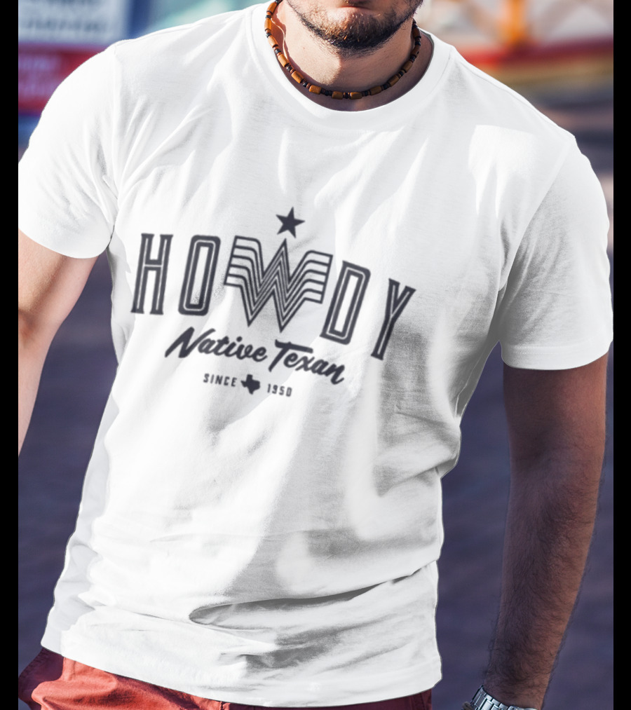 Howdy Native Texan Since 1836 Star Texas T-Shirt