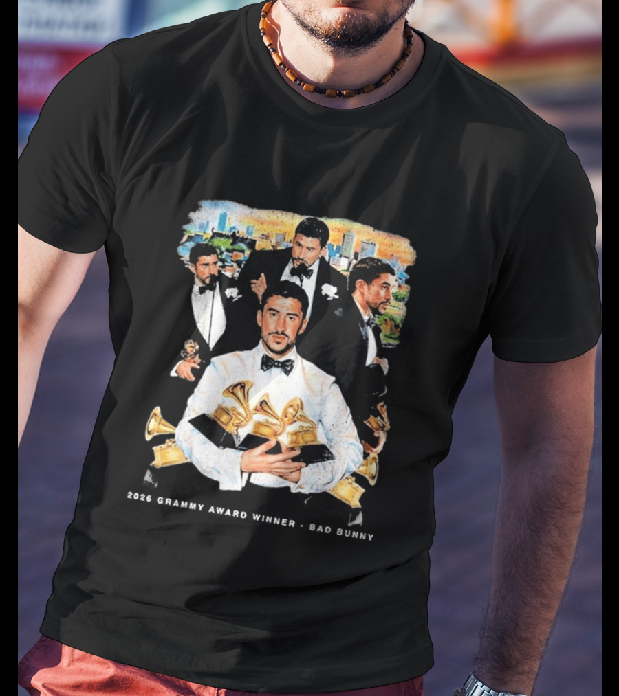 Congrats Bad Bunny 2026 Grammy Award Winner Album Of The Year T-Shirt
