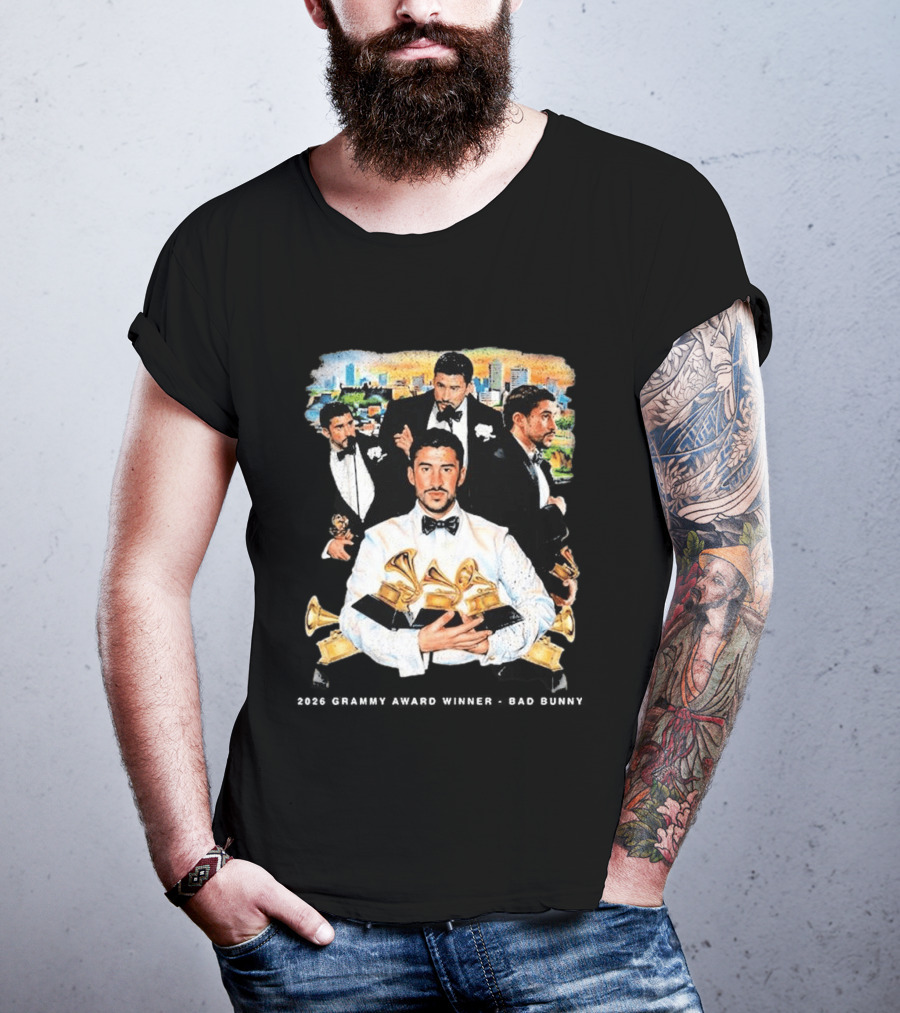 Congrats Bad Bunny 2026 Grammy Award Winner Album Of The Year T-Shirt