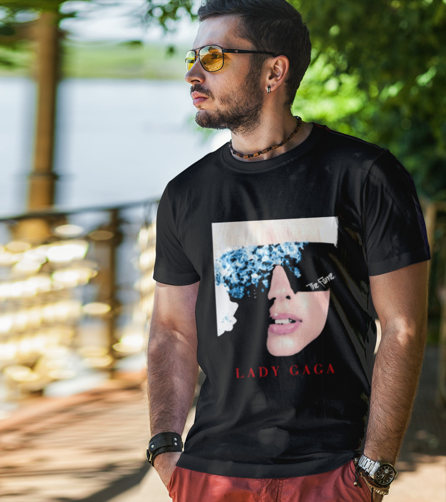 Lady Gaga The Fame Debut Album Iconic Glasses T-Shirt