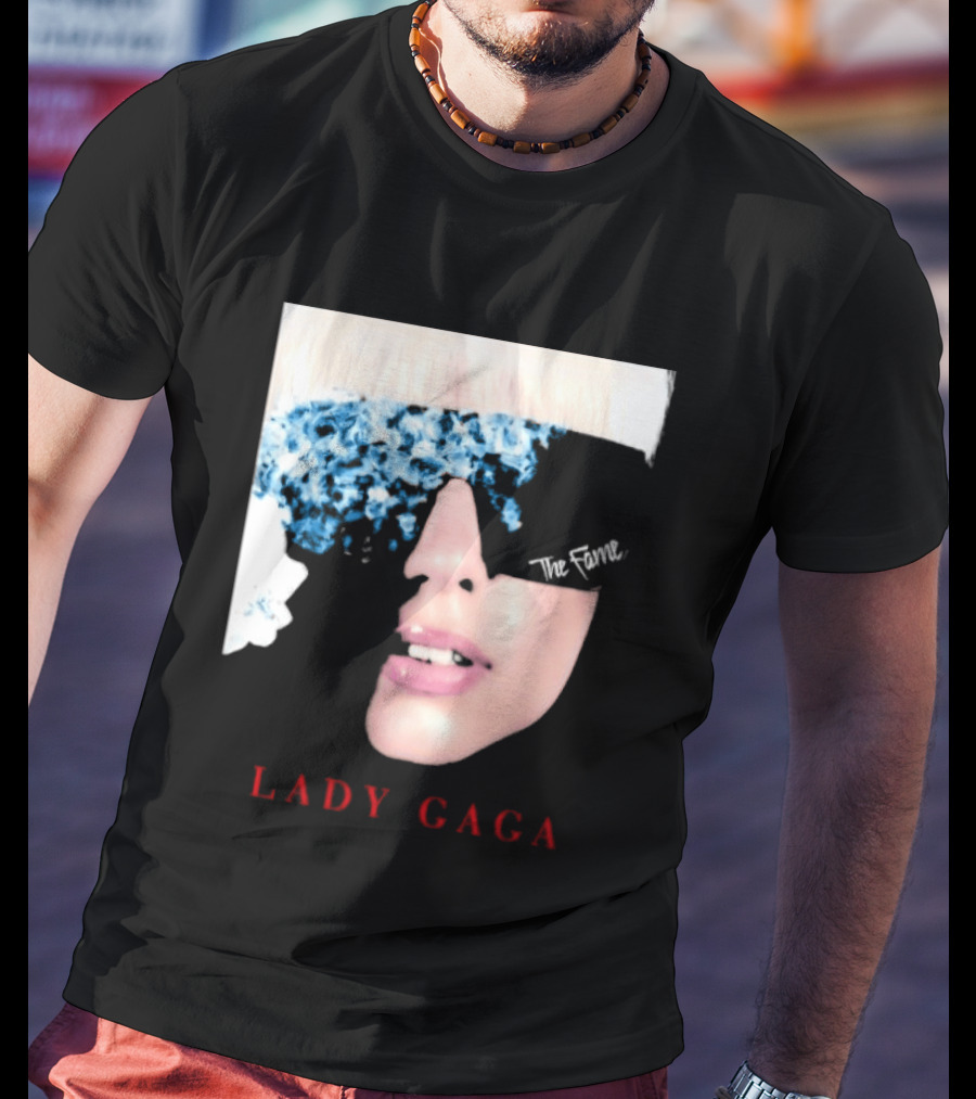 Lady Gaga The Fame Debut Album Iconic Glasses T-Shirt